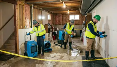 Water damage restoration team serving Rockford, IL with professional cleanup and repair services
