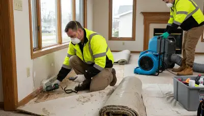 Water damage restoration team serving Rockford, IL for fast emergency cleanup and repair